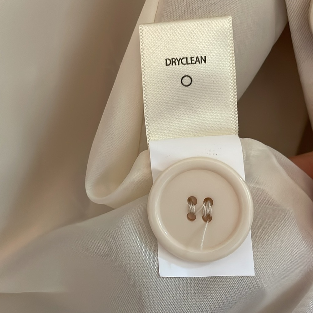 Max Studio Cream Polyester One Button Modern Blaz… - image 11